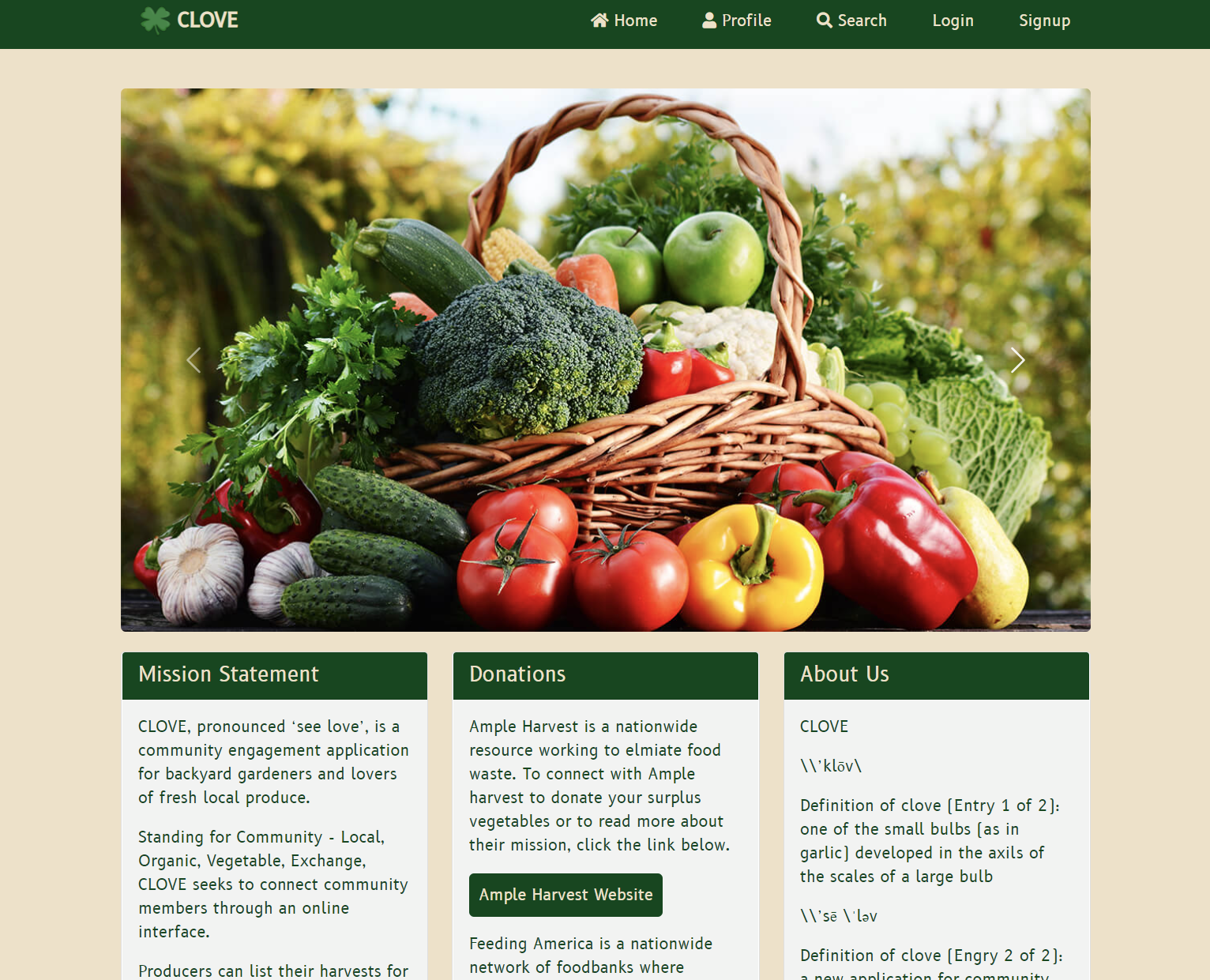 screenshot of the password Generator